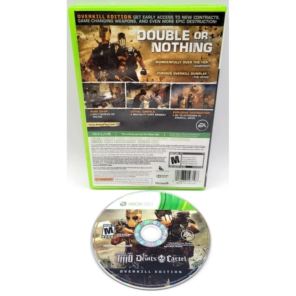 Army of Two: The Devils Cartel Limited - Microsoft Xbox 360 GAME & CASE